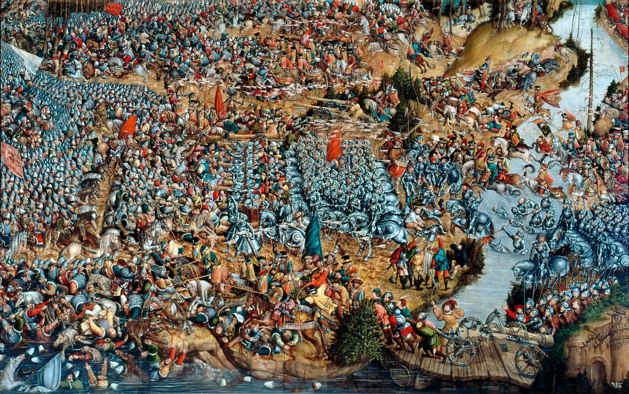 De Slag bij Orsha, 1514 tussen 1524 en 1530 door Unbekannt