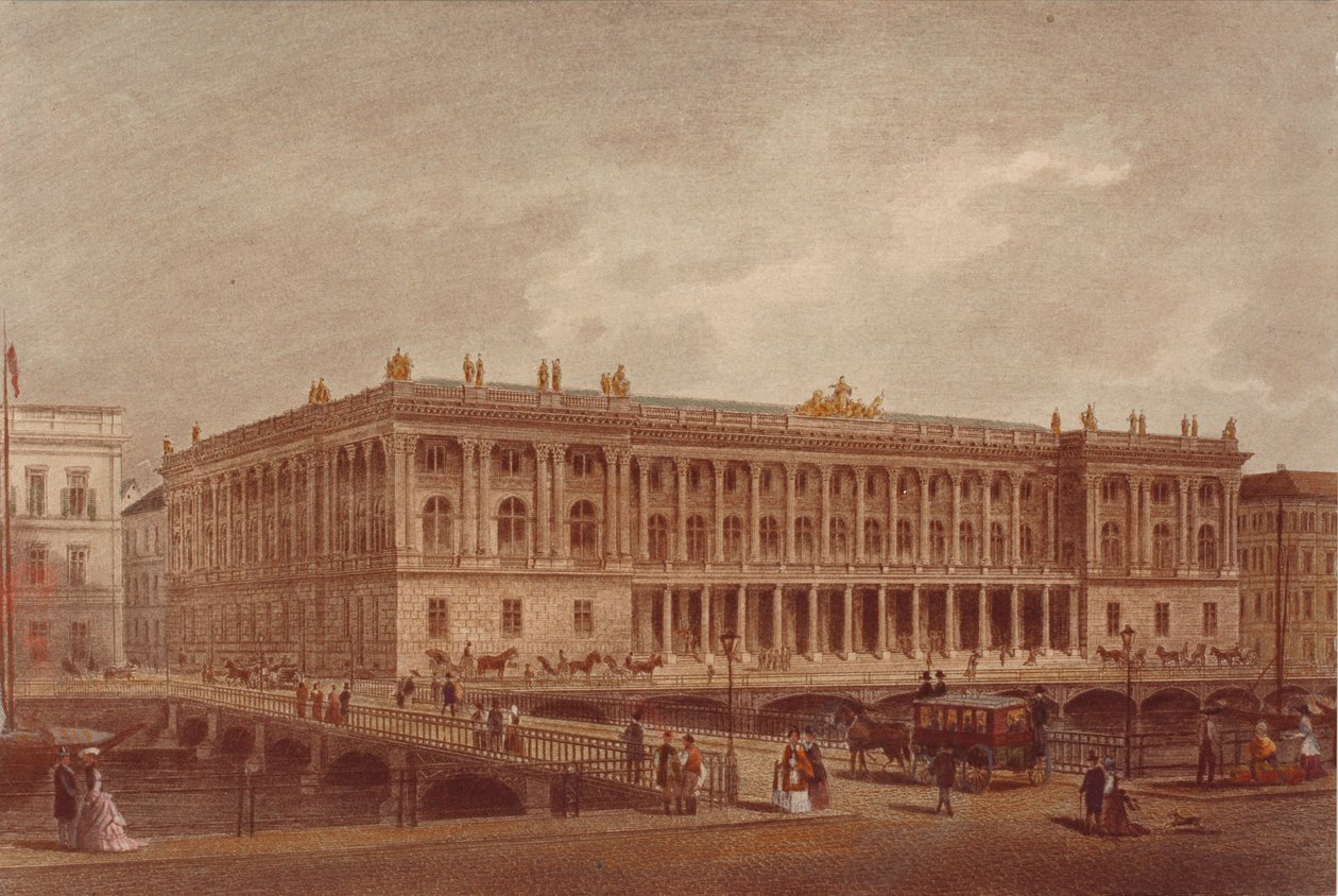 De Beurs van Berlijn aan de Burgstrasse, Eind jaren 1860-Begin jaren 1870 door Unbekannt