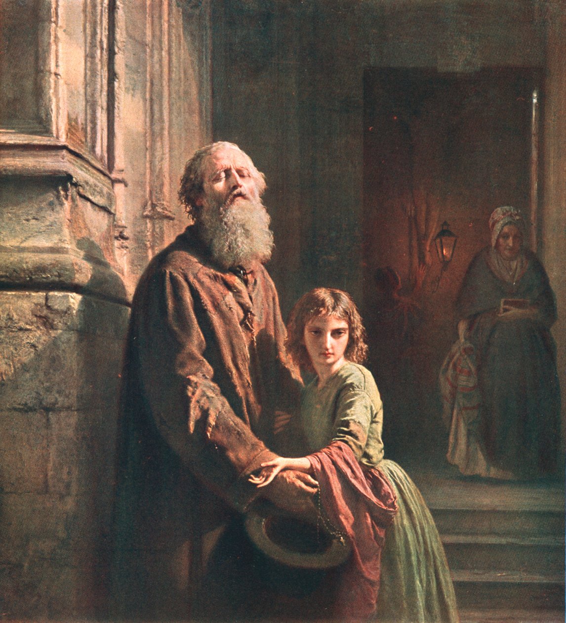 De Blinde Bedelaar, 1853, ca. 1902 door Unbekannt