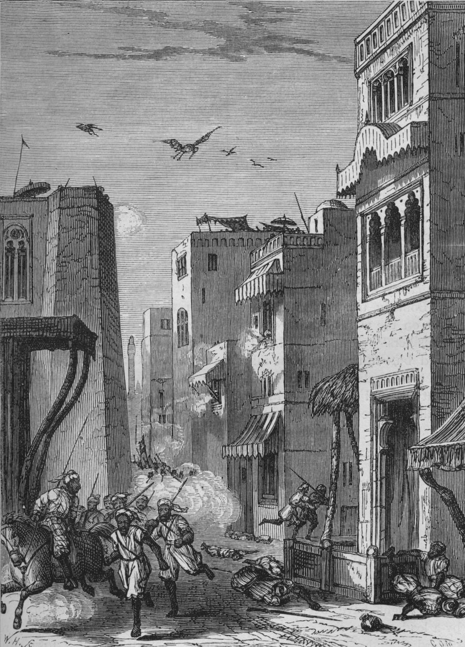 De Britse troepen betreden Moultan, ca. 1880 door Unbekannt