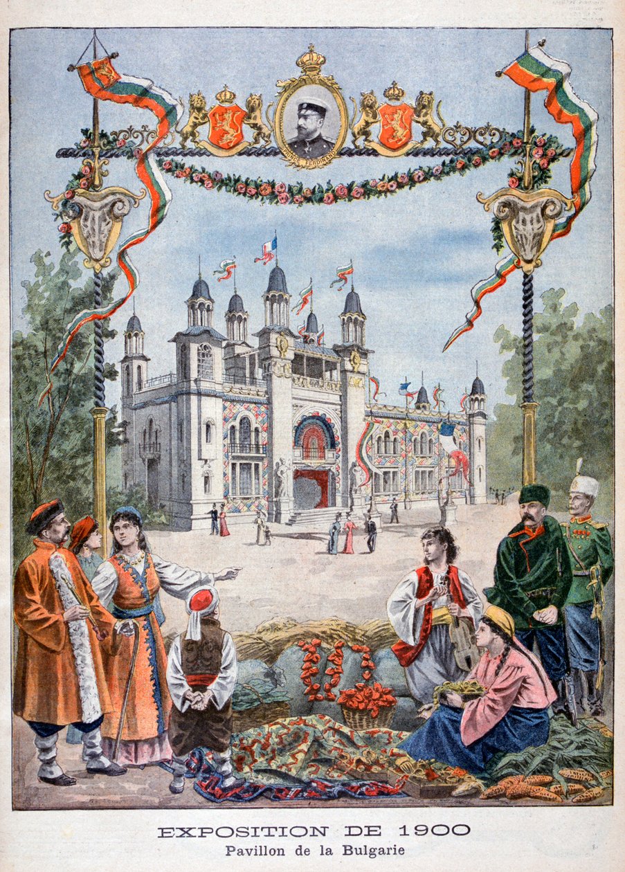 Het Bulgaarse paviljoen op de Wereldtentoonstelling van 1900, Parijs, 1900 door Unbekannt