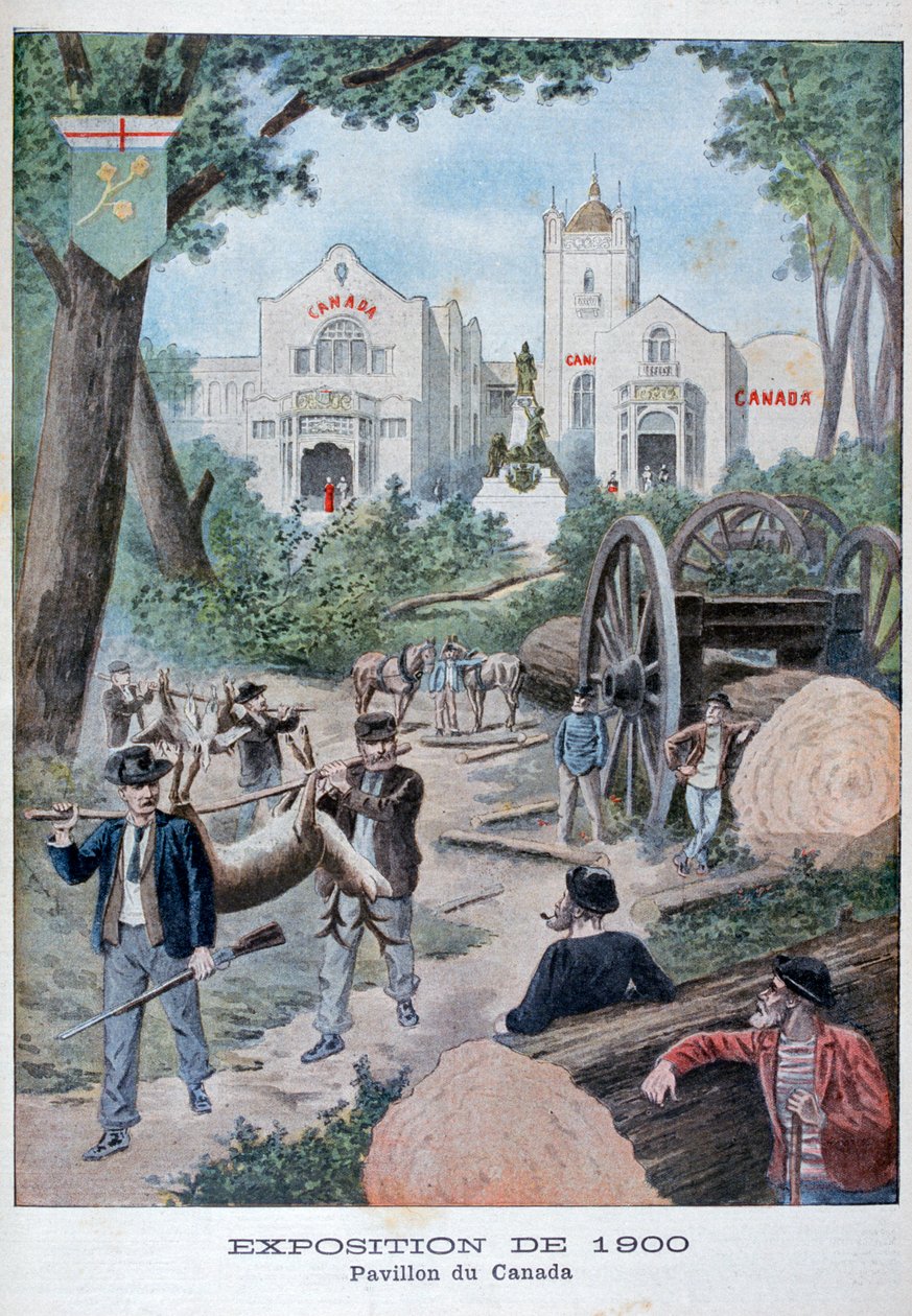 Het Canadese paviljoen op de Wereldtentoonstelling van 1900, Parijs, 1900 door Unbekannt