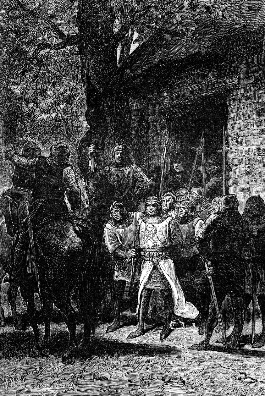 De gevangenneming van Richard Leeuwenhart door Unbekannt