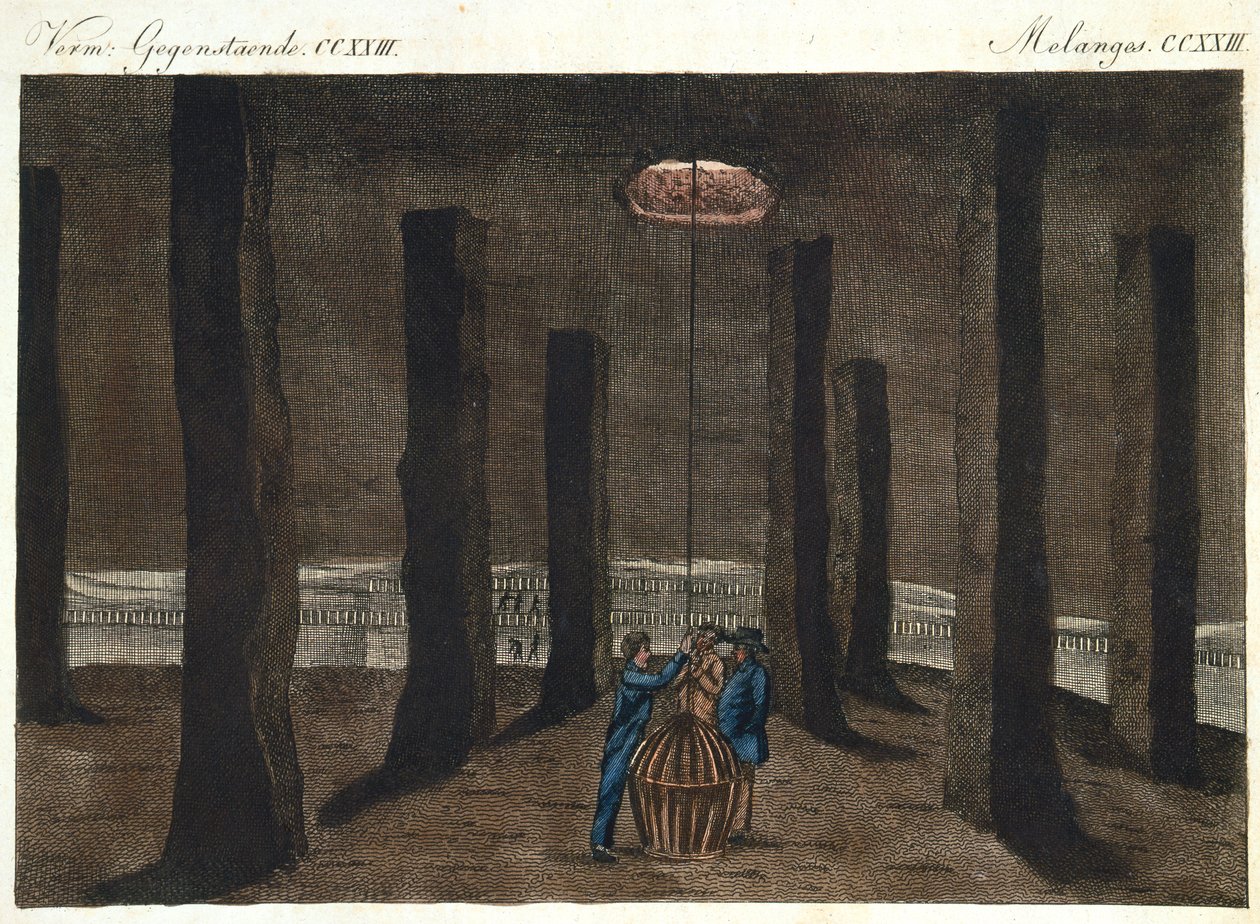 De Kathedraal, Marston Zoutmijn, Northwich, Cheshire, Engeland, 19e eeuw door Unbekannt