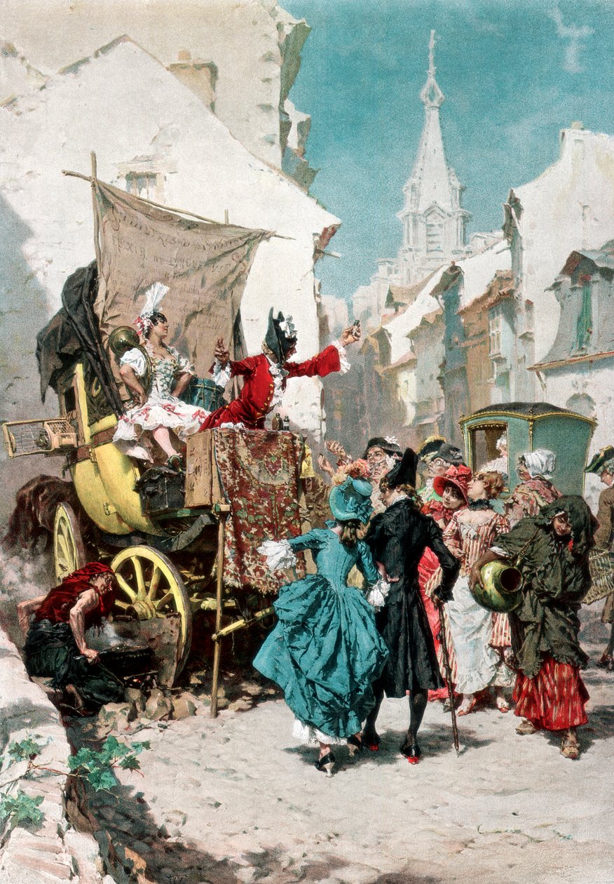 De charlatan, 1889 door Unbekannt