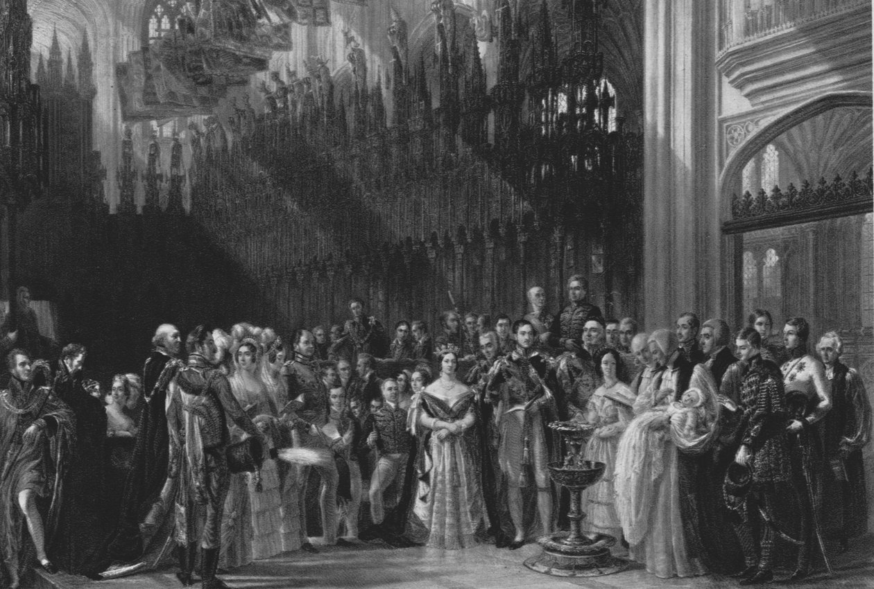 De doop van de Prins van Wales, 25 januari 1842, 1901 door Unbekannt
