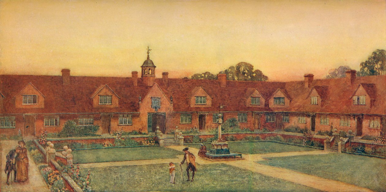 De Churchill Cottage Homes, Somerset. Silcock en Reay, architecten door Unbekannt