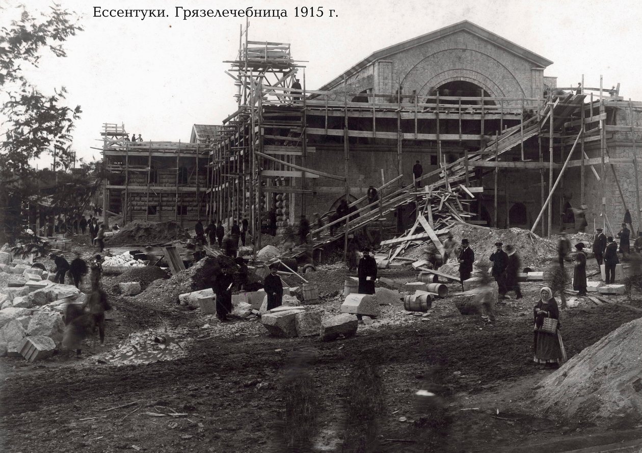 De Kliniek voor Balneotherapie, Yessentuki, Rusland, 1915 door Unbekannt
