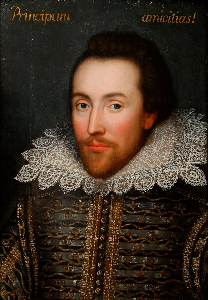 Het Cobbe-portret van William Shakespeare 1564-1616, ca. 1610 door Unbekannt