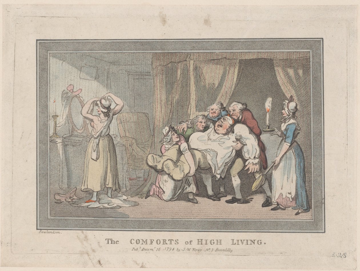 De geneugten van luxe leven, 16 december 1794 door Unbekannt
