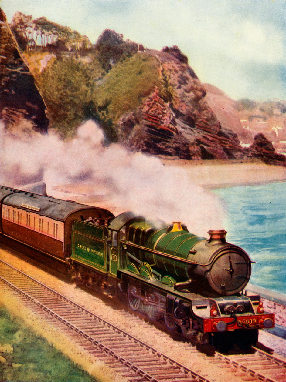 De Cornish Riviera Express getrokken door een King class locomotief door Unbekannt