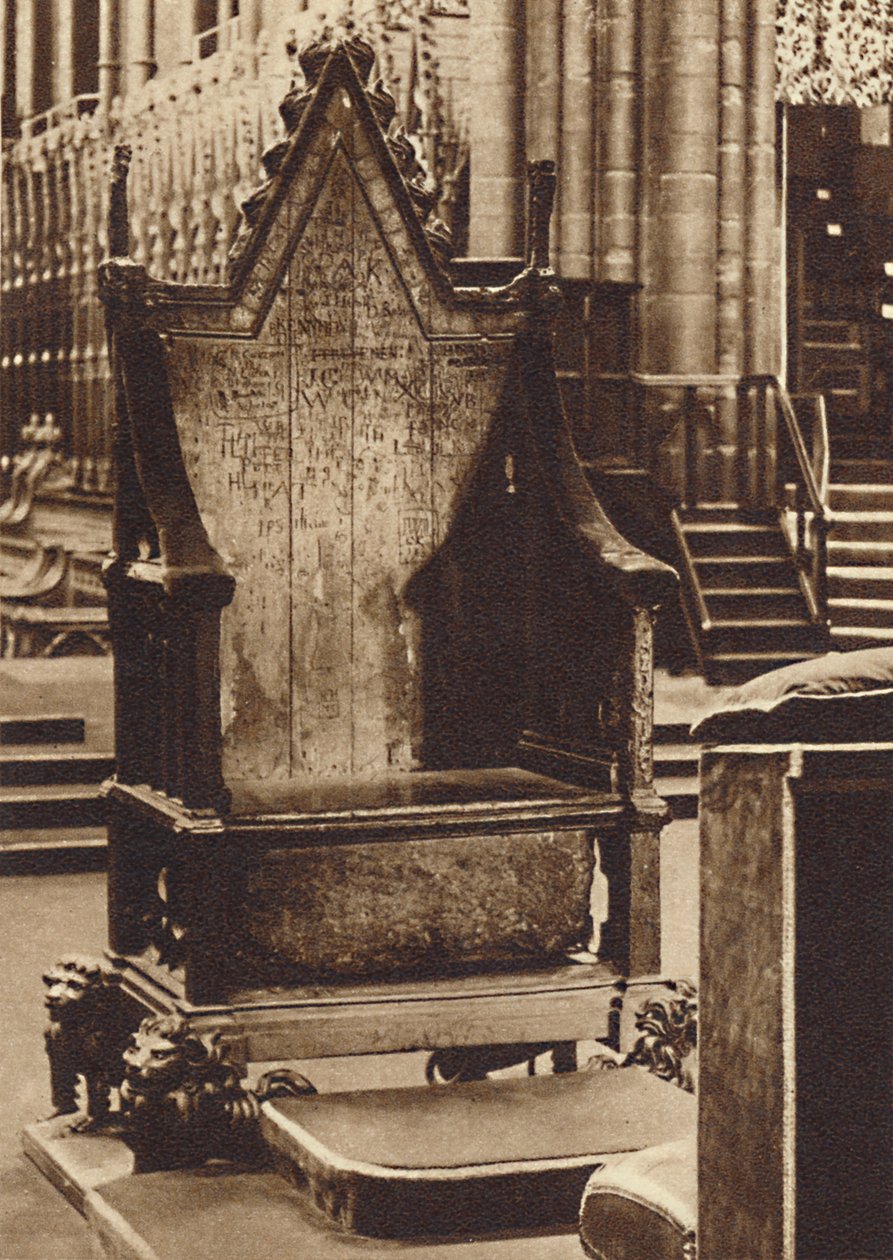 De Kroningsstoel en de Steen van Scone, 1937 door Unbekannt