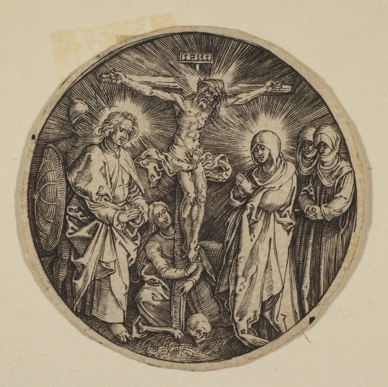 De Kruisiging (ronde kopie) door Unbekannt