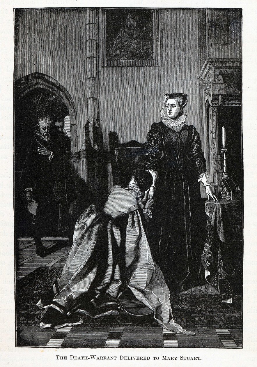Het doodvonnis bezorgd aan Mary Stuart door Unbekannt
