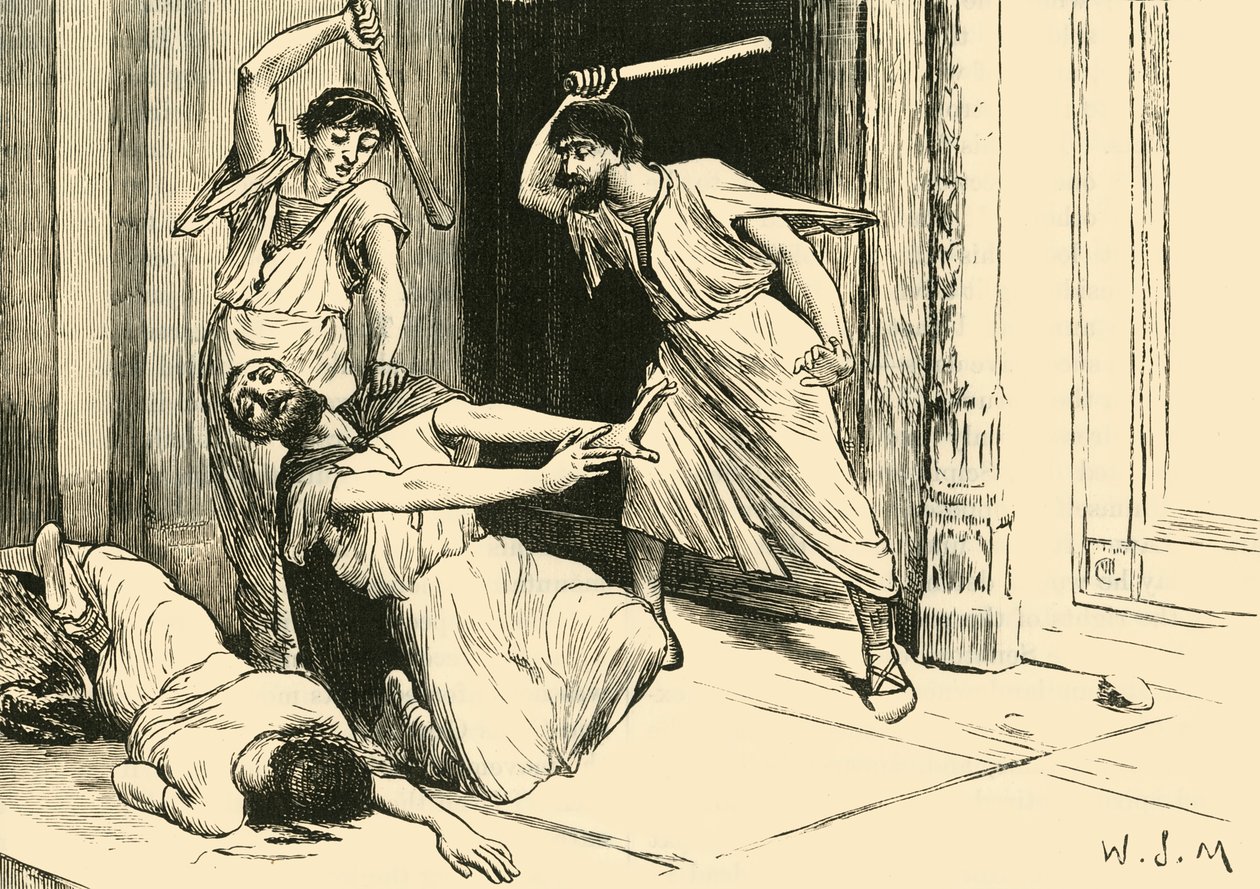 De dood van Tiberius Gracchus, 1890 door Unbekannt