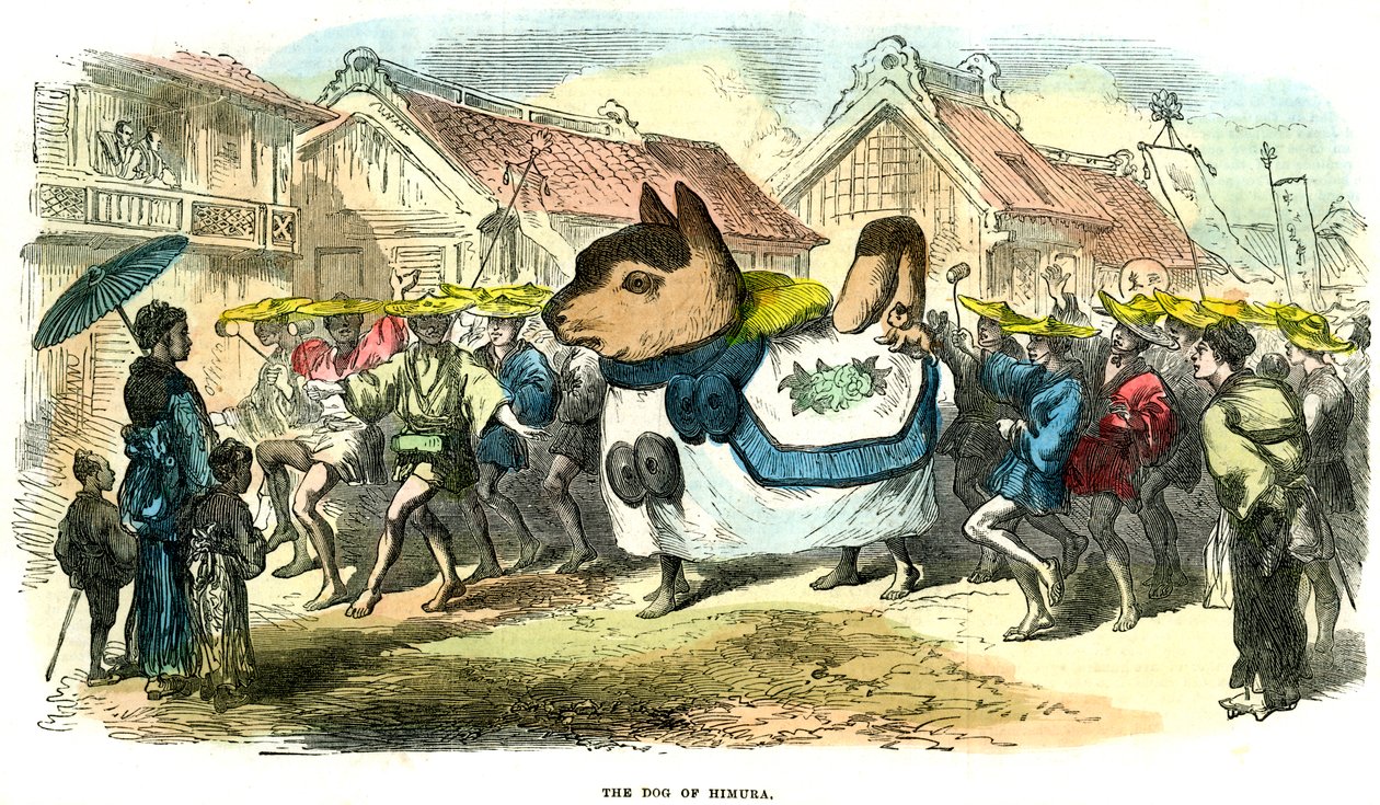 De Hond van Himura, Japan, 1872 door Unbekannt