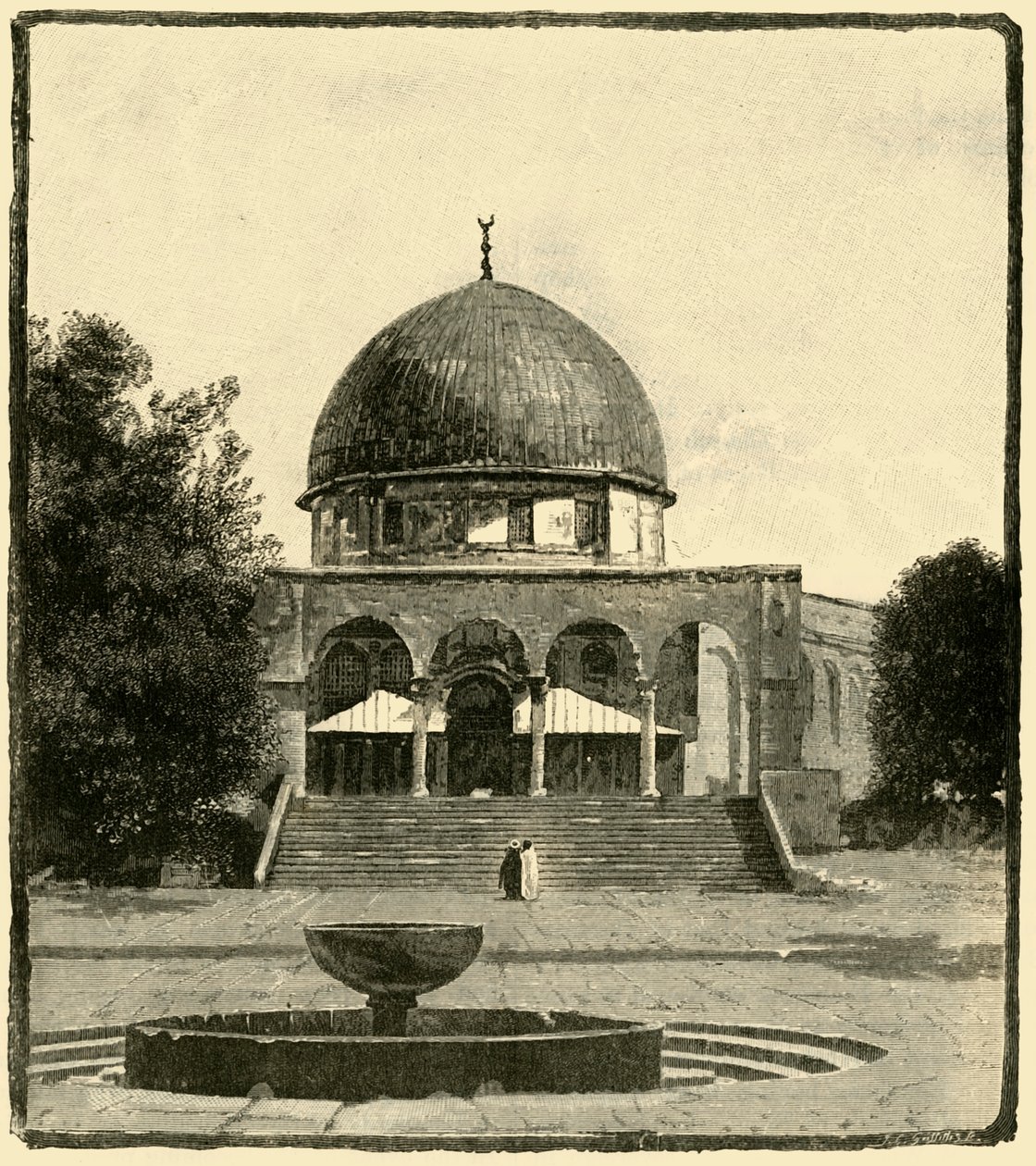 De Rotskoepel, Jeruzalem, 1890 door Unbekannt