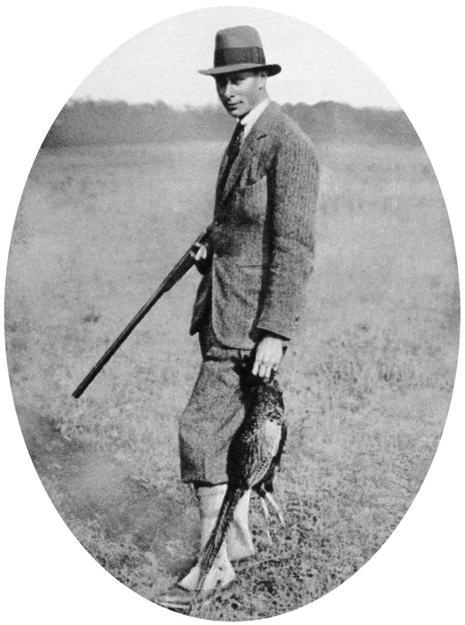 De Hertog van York op een jachtpartij in 1922 door Unbekannt