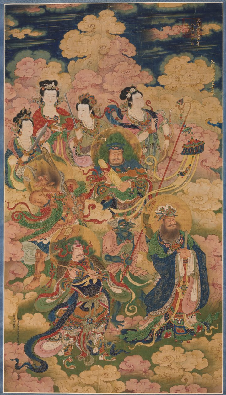 De Acht Gastheren van Deva, Naga en Yakshi door Unbekannt