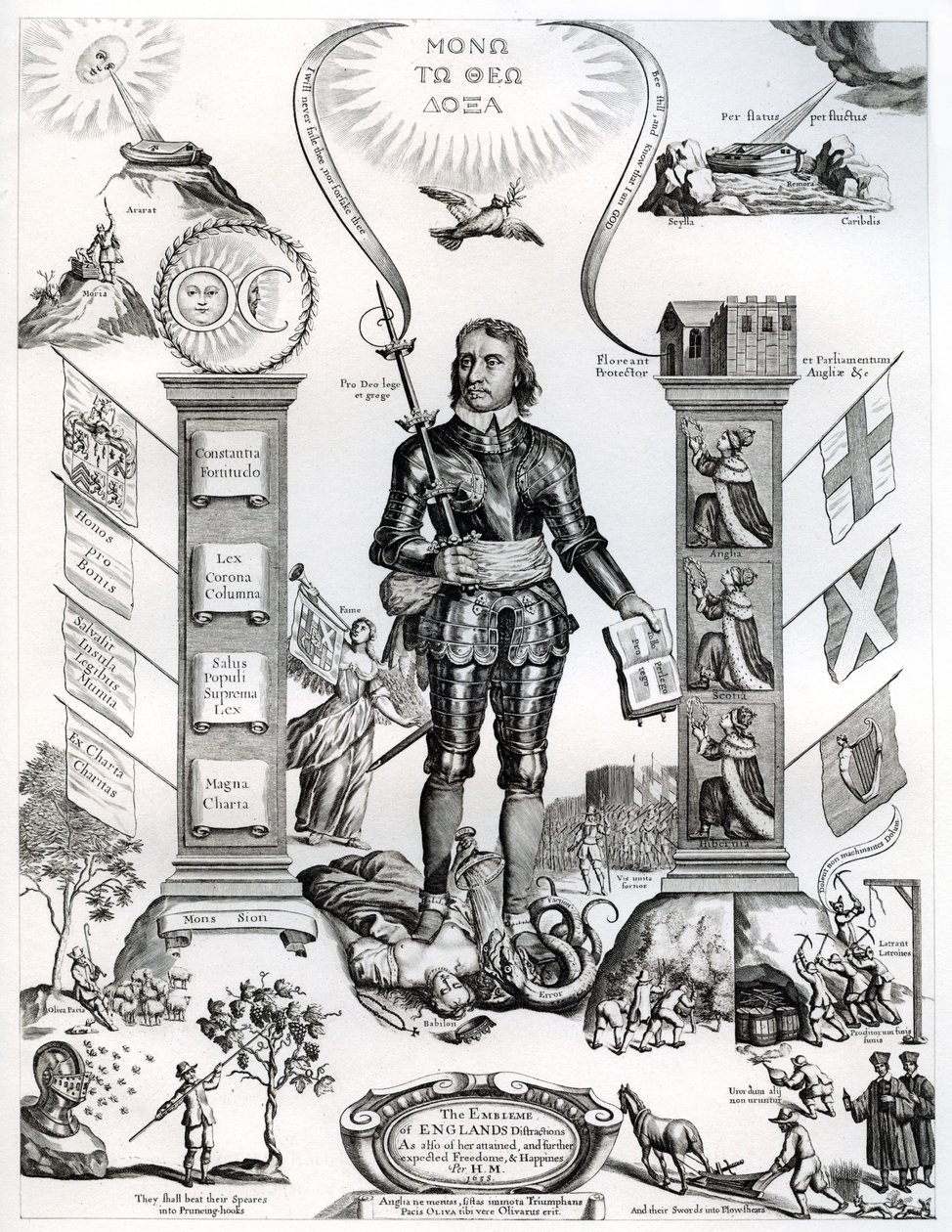 Het embleem van de Engelse verwarring, 1658, 1899 door Unbekannt