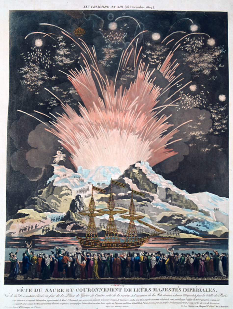 De festiviteiten van de kroning, Parijs, 2 december 1804 door Unbekannt