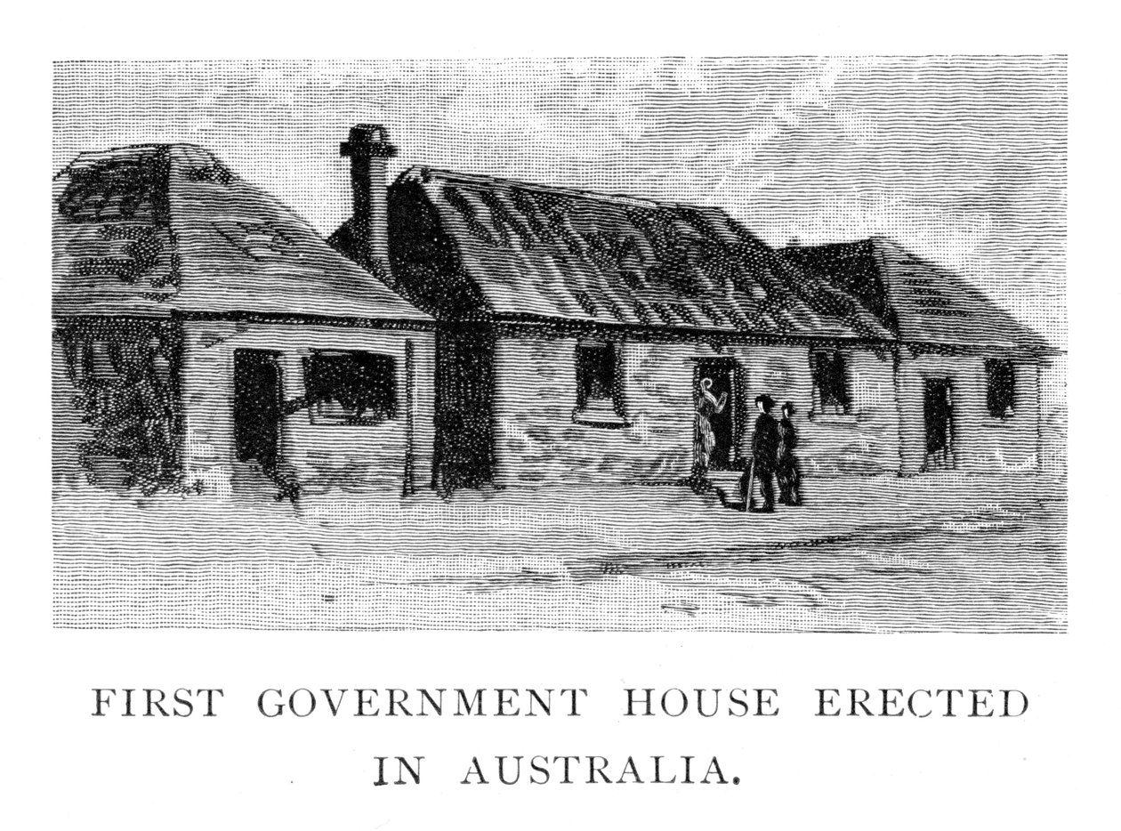 Het Eerste Regeringshuis, Sydney, Australië, 1886 door Unbekannt