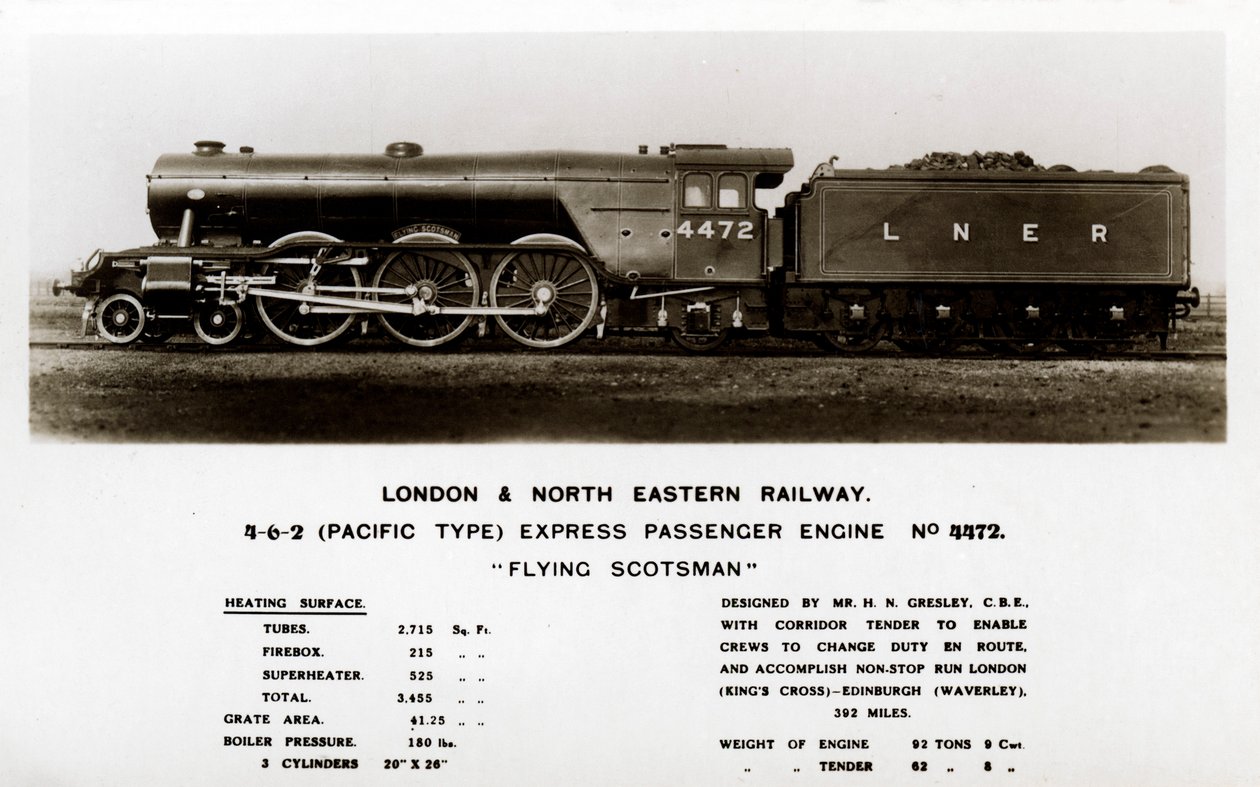De Flying Scotsman stoomlocomotief, 20e eeuw door Unbekannt
