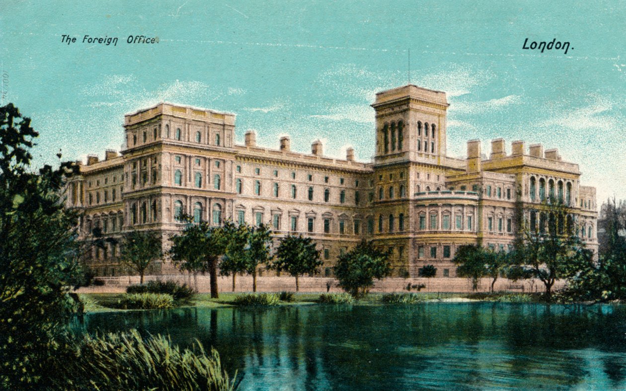 Het ministerie van Buitenlandse Zaken, Londen, ca. 1910 door Unbekannt