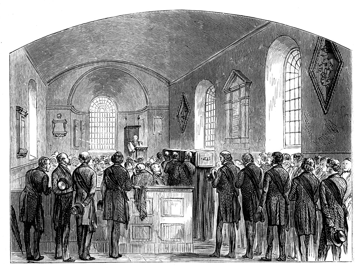 De begrafenis van Sir Robert Peel, Staffordshire door Unbekannt