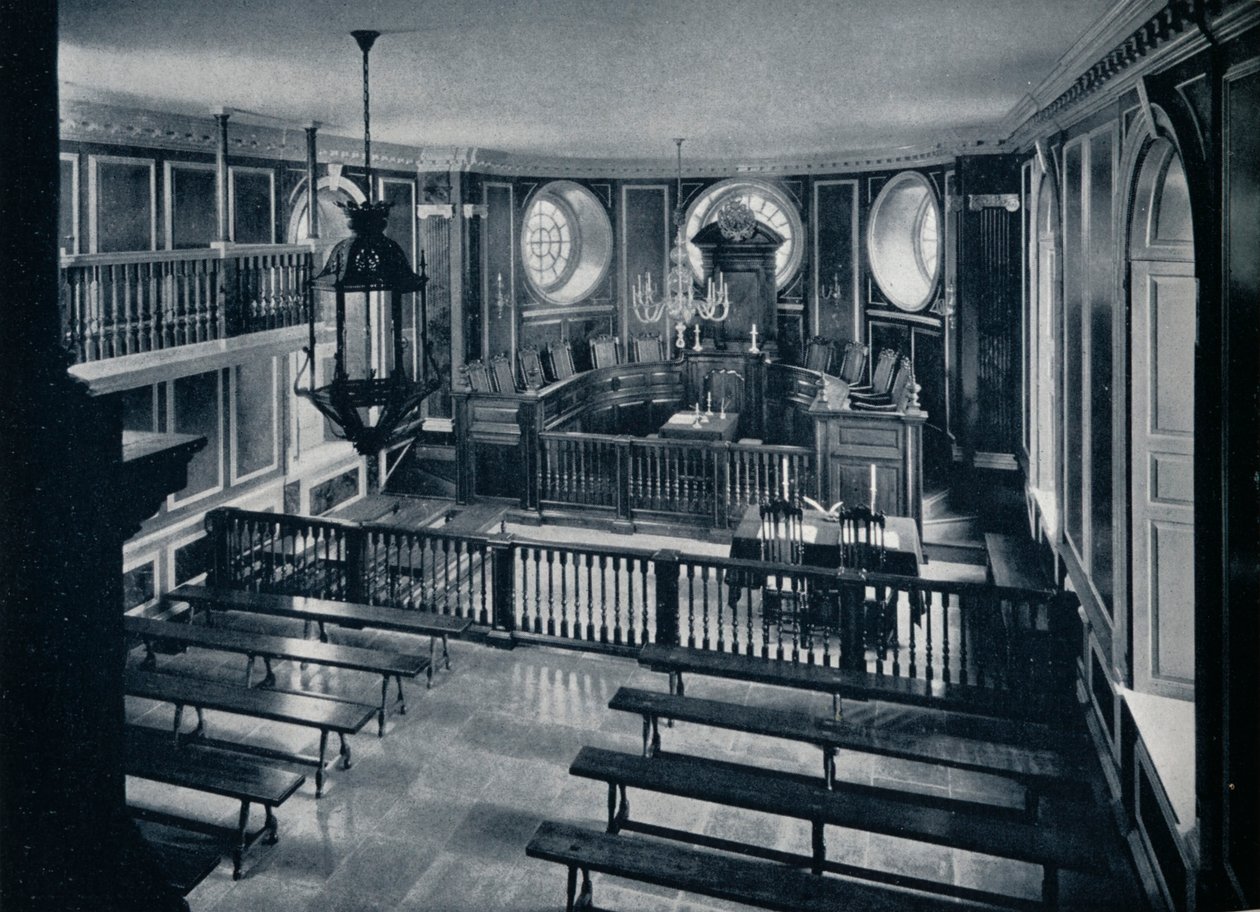 Het Hooggerechtshof in het Capitool van Williamsburg, ca. 1938 door Unbekannt