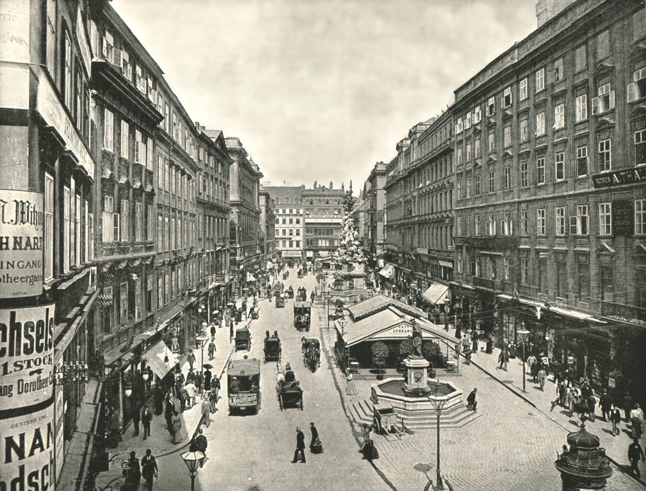 De Graben, Wenen, Oostenrijk, 1895 door Unbekannt