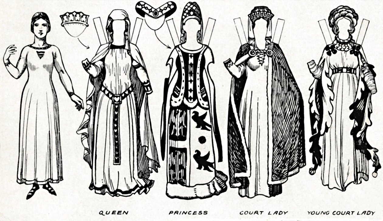 De Grote Galerij van Britse Kostuums: Kleding gedragen in het bewind van Edward de Derde, ca. 1934 door Unbekannt