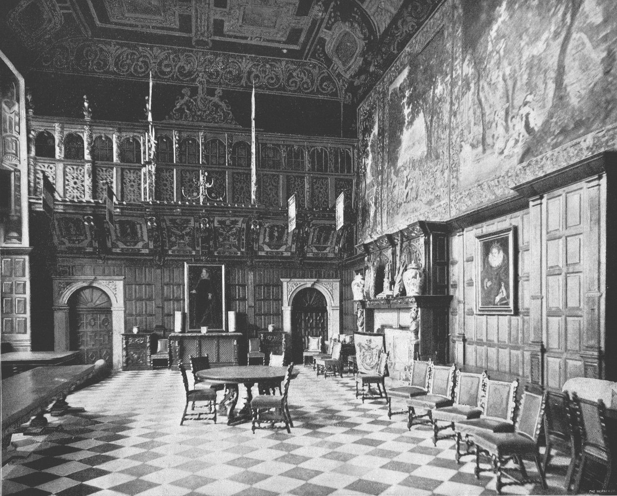 De Grote Zaal, Hatfield House, Hatfield, Hertfordshire, 1894 door Unbekannt