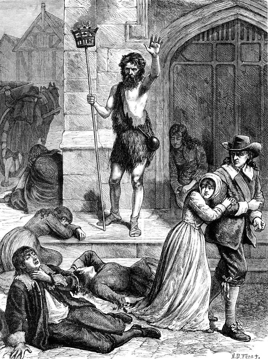 De Grote Pest van 1665, ca. 1902 door Unbekannt