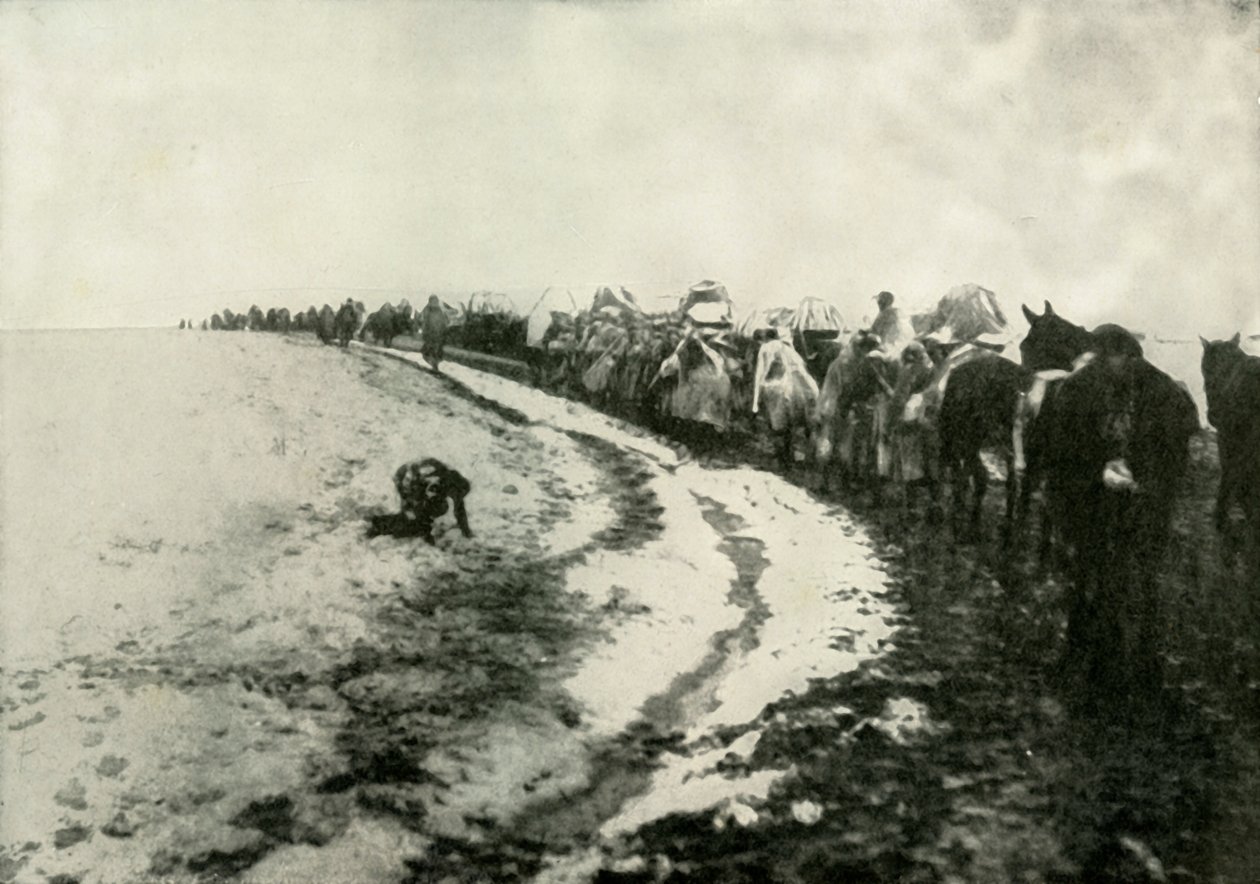De grote Servische terugtocht, 1919 door Unbekannt