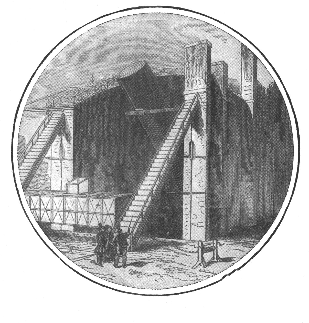De Grote Telescoop gebouwd door Lord Rosse, 1828-1845, 1901 door Unbekannt