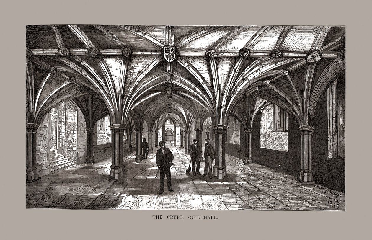 De Guild-Hall Crypte door Unbekannt