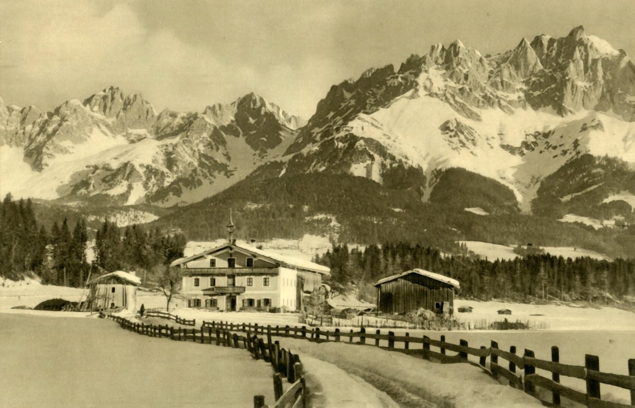 De Kaiserbergen, Oberndorf, Tirol, Oostenrijk door Unbekannt