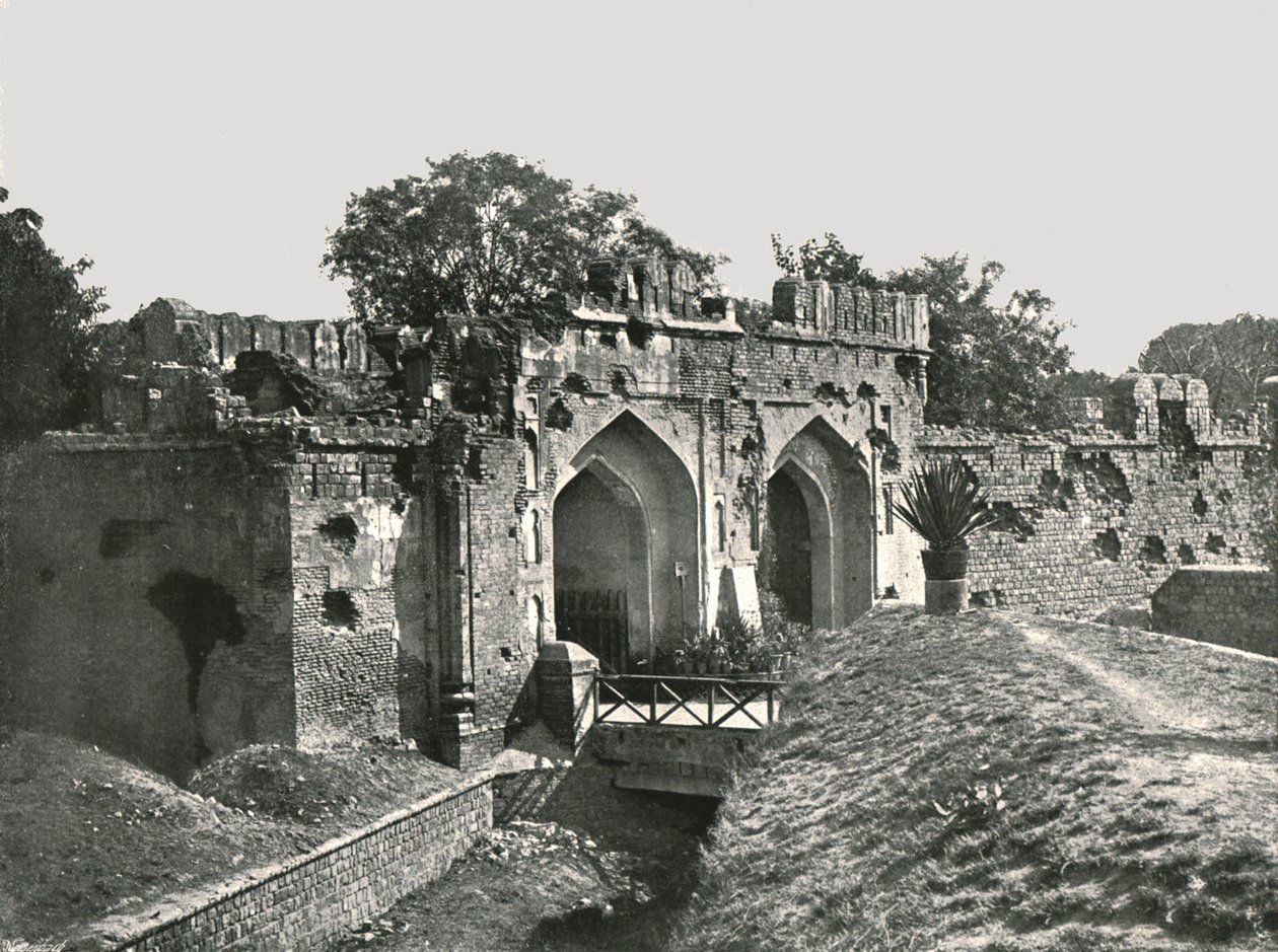 De Kashmiri-poort, Delhi, India, 1895 door Unbekannt