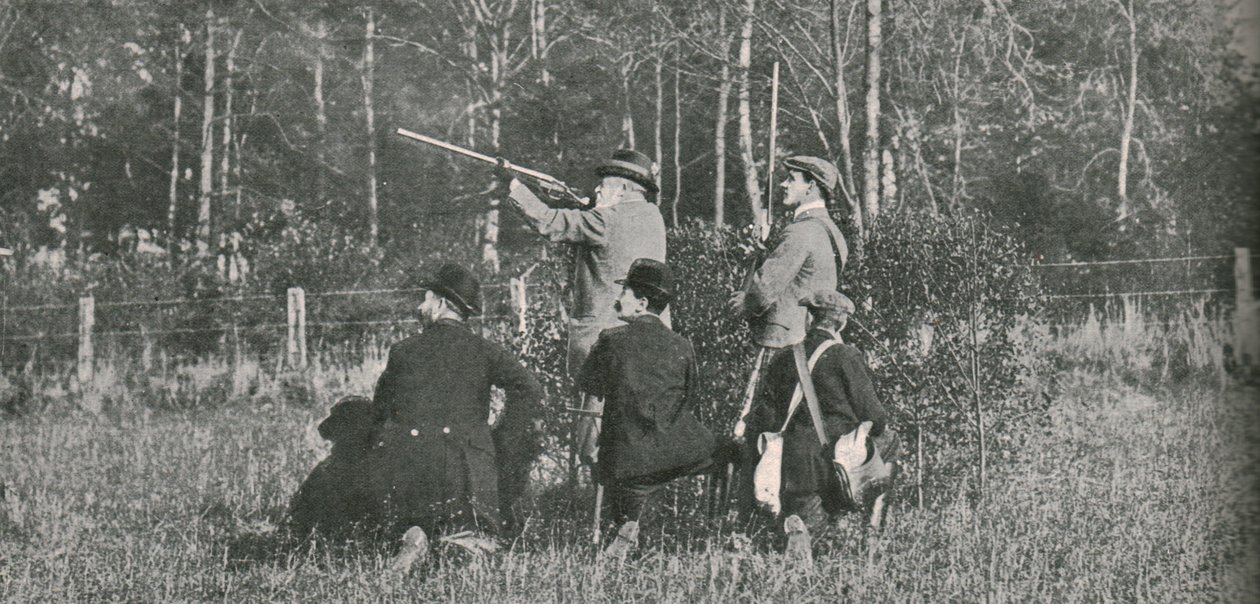 De koning die over Sandringham schiet, 1900s, 1910 door Unbekannt