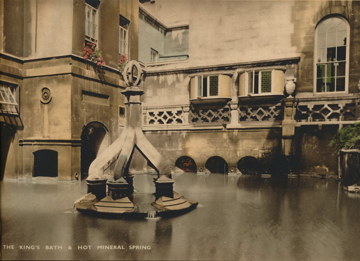 Het Koningsbad & Hete Mineraalbron, Bath, Somerset door Unbekannt