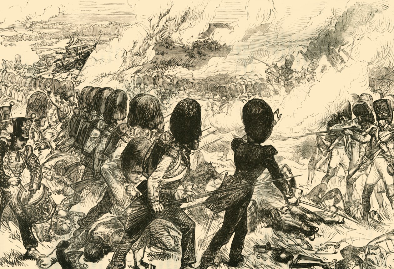 De Laatste Aanval bij Waterloo, 1815 door Unbekannt