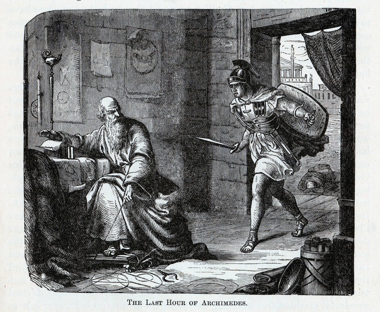 Het Laatste Uur van Archimedes, 1882 door Unbekannt