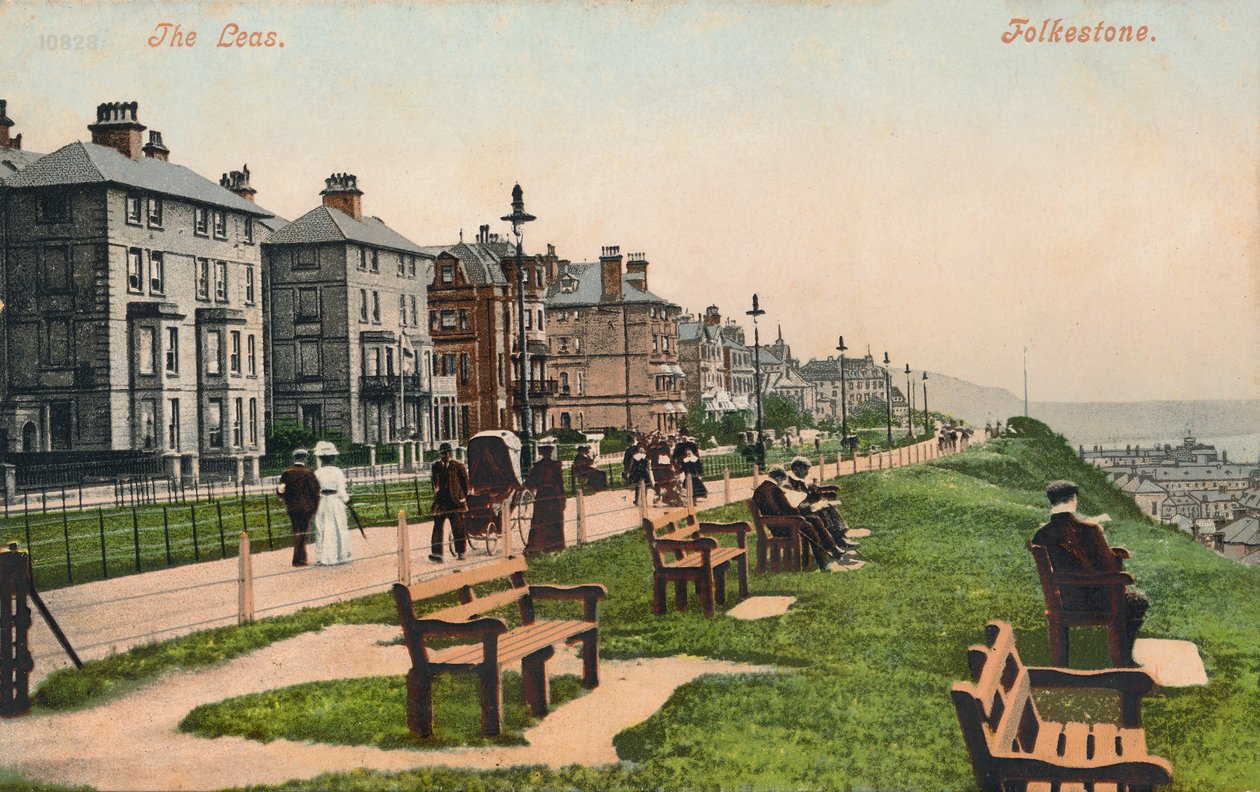 The Leas, Folkestone, eind 19e-begin 20e eeuw door Unbekannt