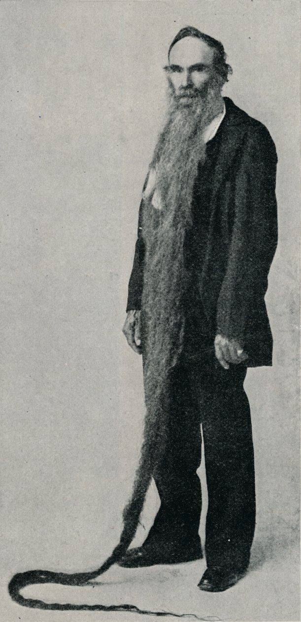 De langste baard ooit, 1896, 1910 door Unbekannt