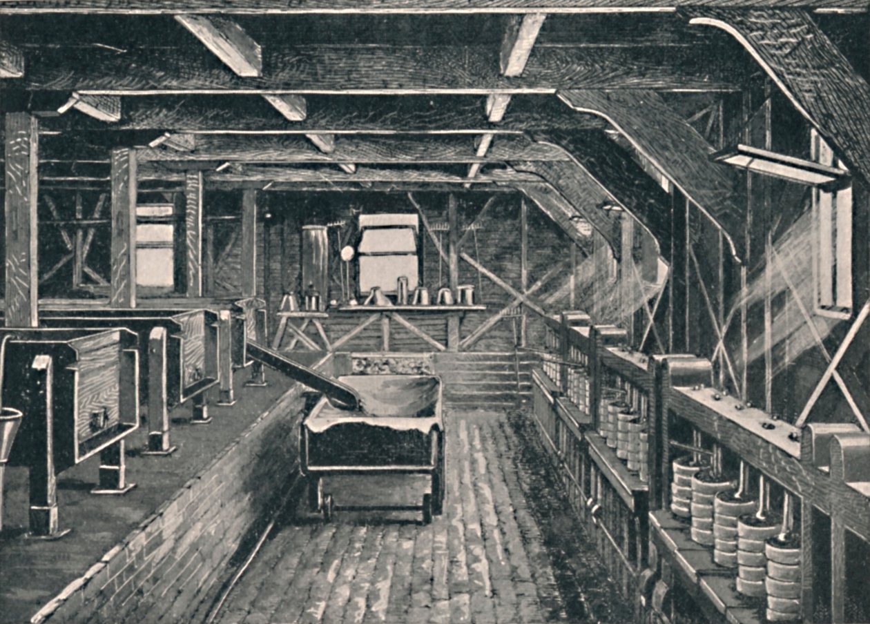 De Longford Kaasfabriek, Derbyshire, c1881, 1904 door Unbekannt
