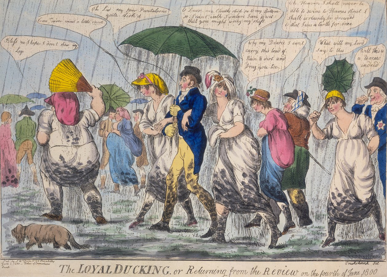 De loyale eend, of terugkeer van de recensie, 1800 door Unbekannt