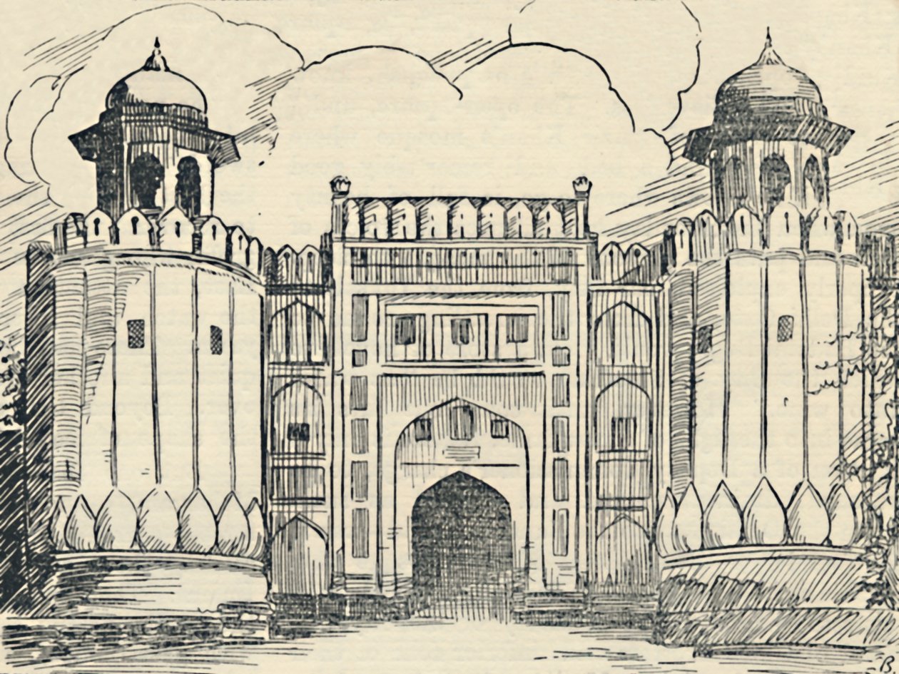 De Hoofdingang - Lahore Fort, 1936 door Unbekannt