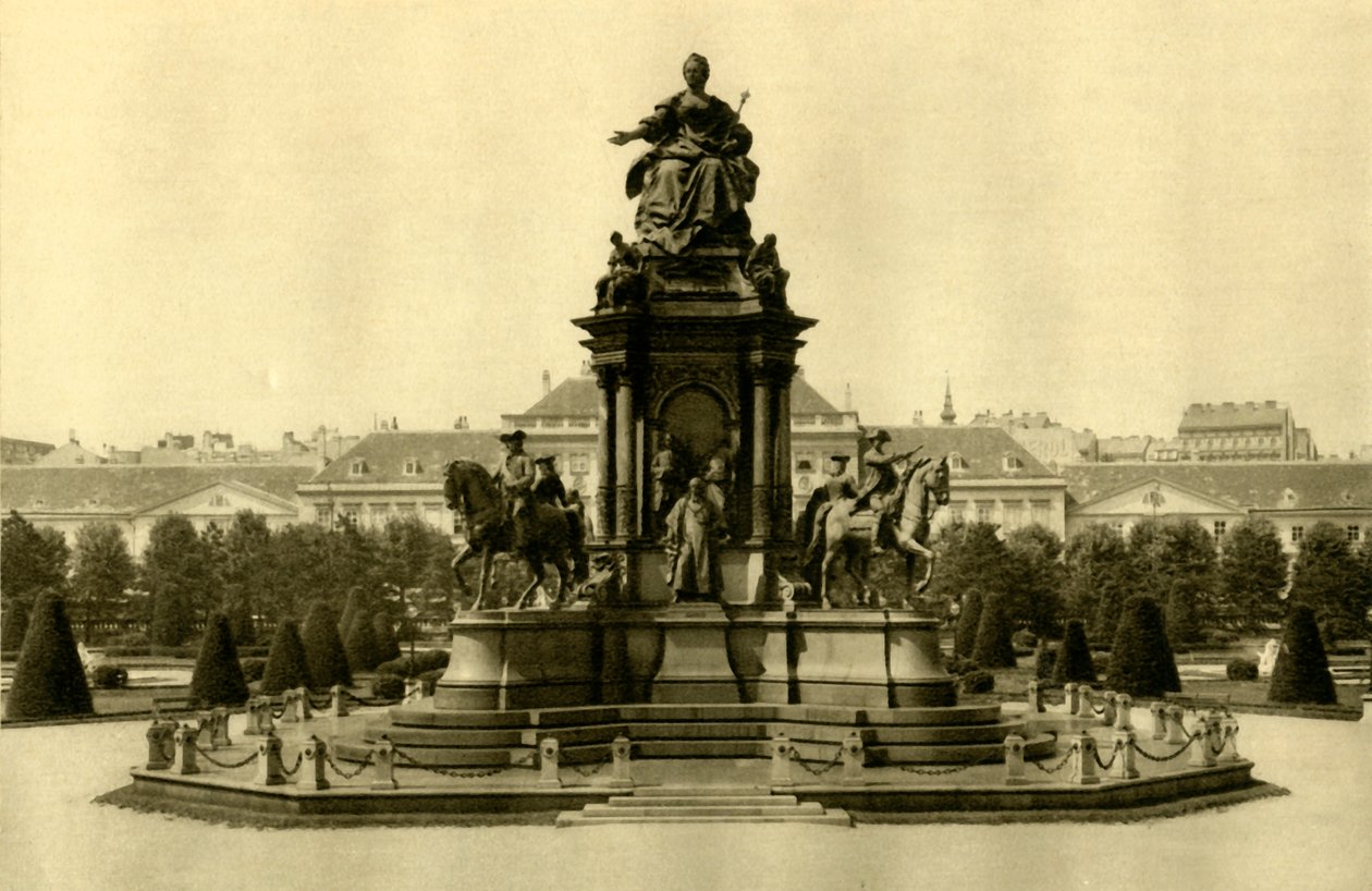 Het Maria Theresia Monument, Wenen, Oostenrijk, ca. 1935 door Unbekannt