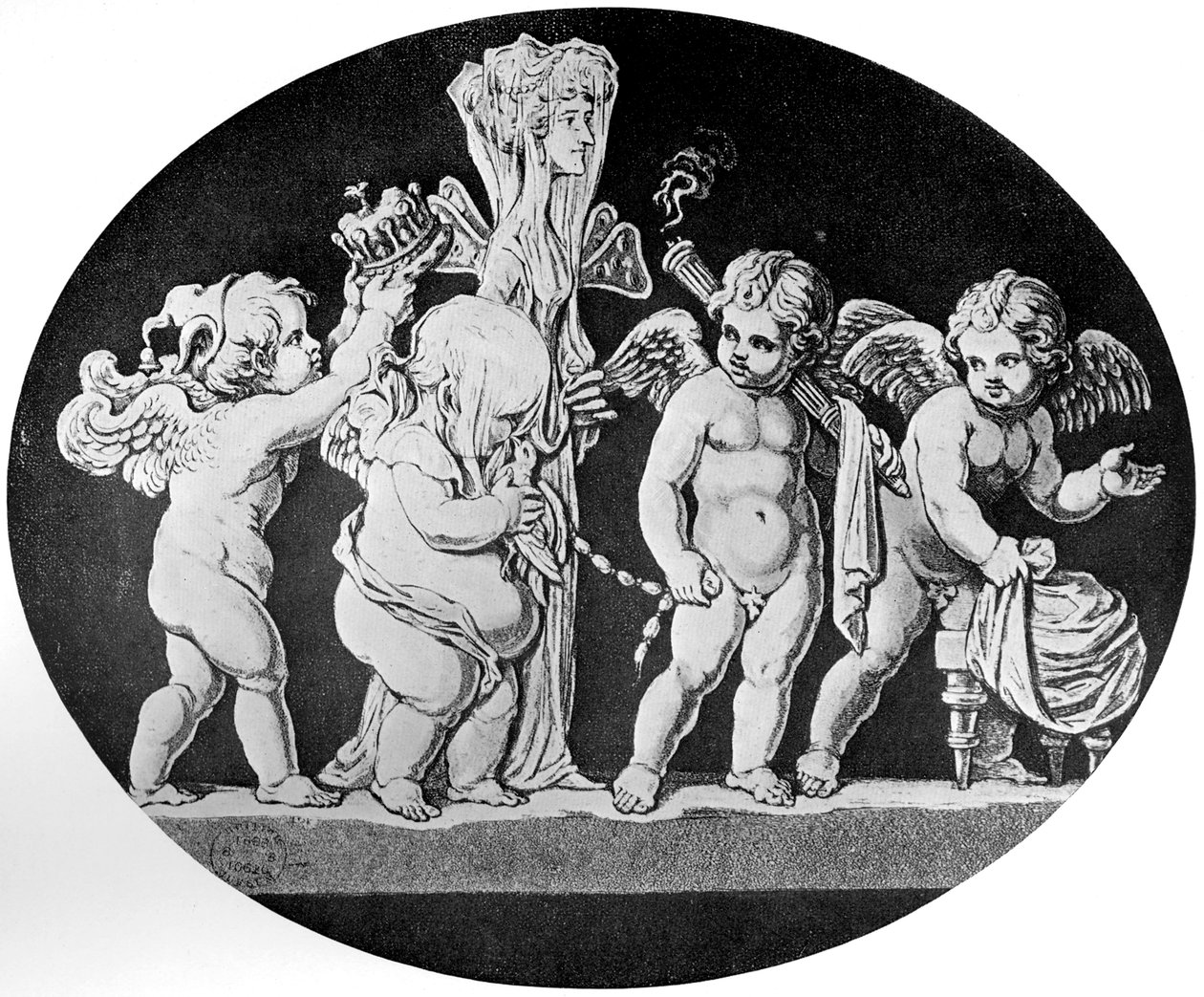 Het Huwelijk van Cupido en Psyche door Unbekannt